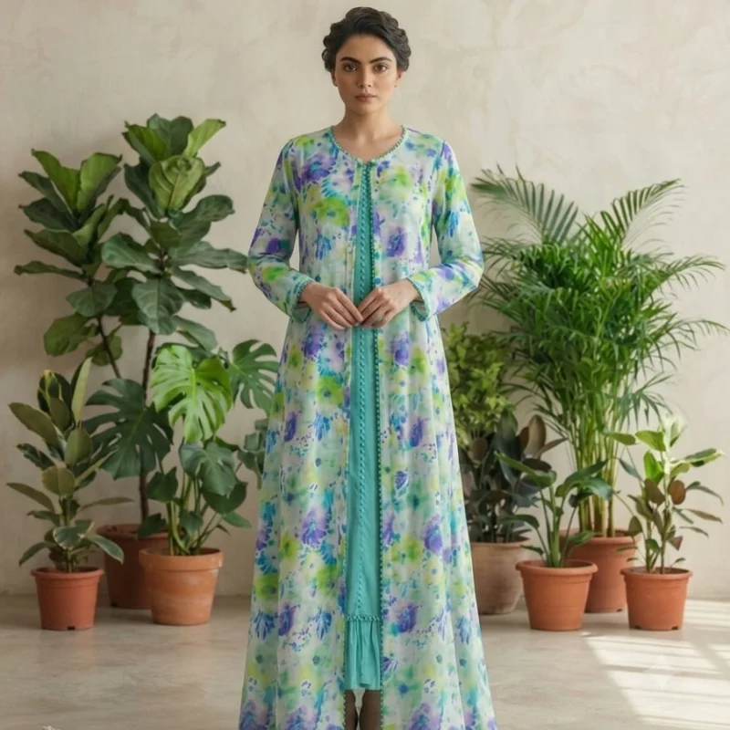 Floral lawn shrug 8